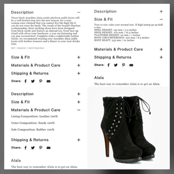 NEW!! Alaia Azzedine Suede LaceUp Platform Bootie - Picture 4 of 8